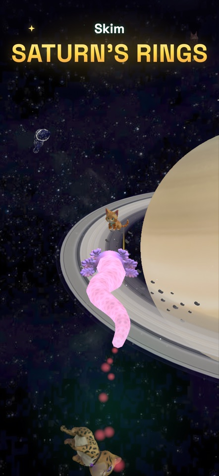 Gameplay: skimming Saturn's rings